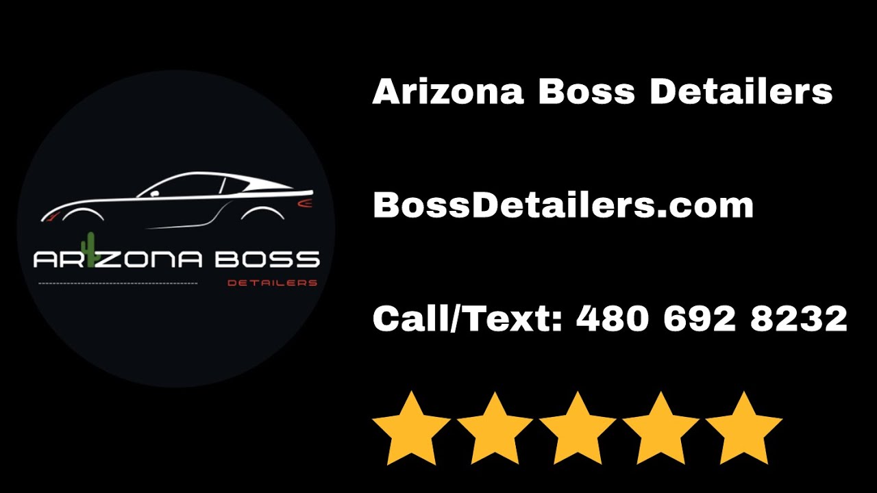 Mobile Detailer near me Queen Creek, AZ Arizona Boss Detailers YouTube