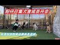 阳仔召集犬舍开大会，一大队成员陆续赶到，场面真是非常壮观！