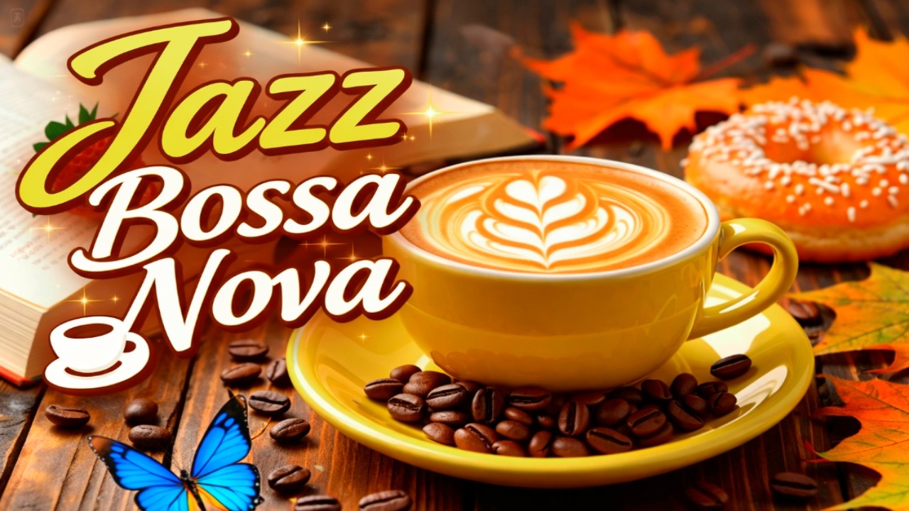 ☕ Cozy Autumn Bossa Nova 🍁 Smooth Jazz Café Music for Study, Relax & Positive Energy