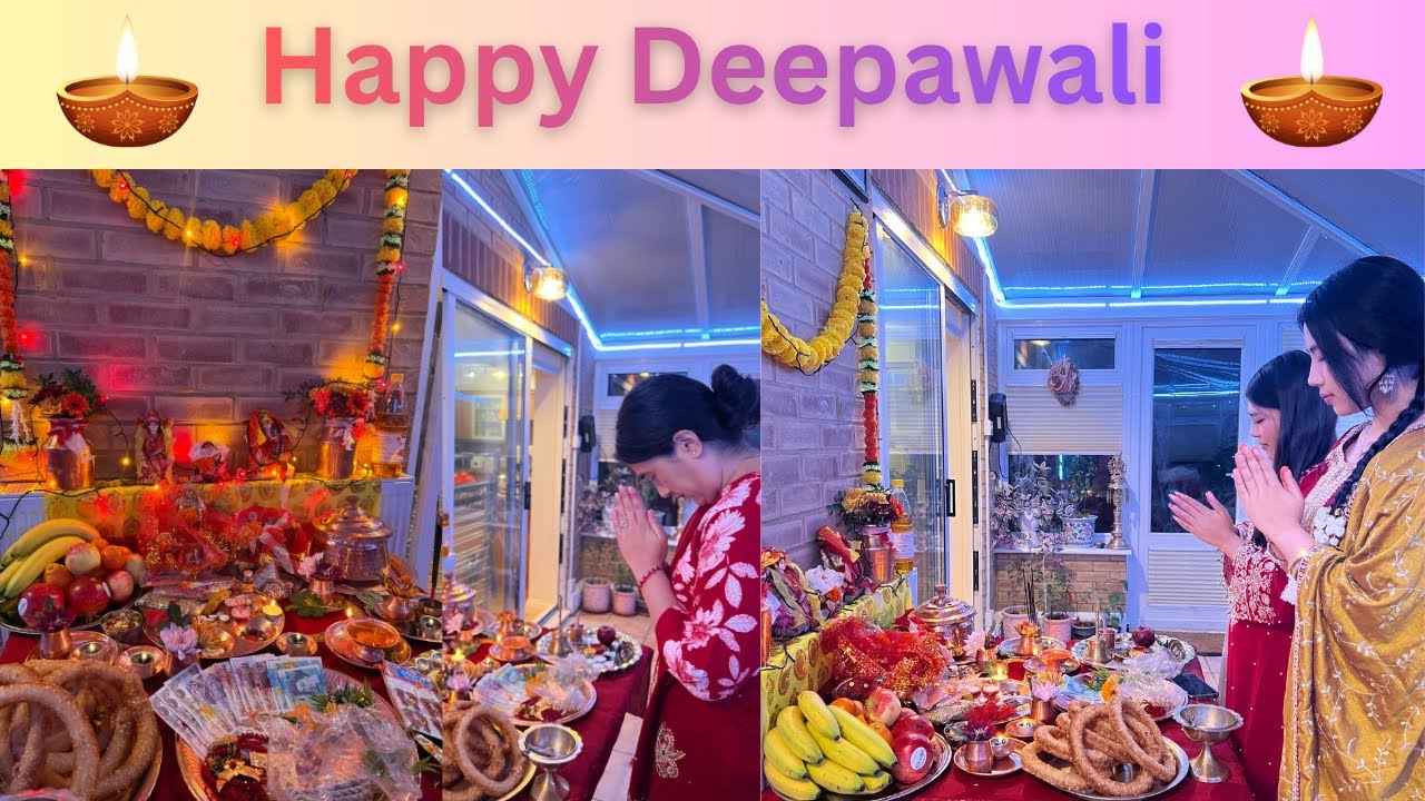 Happy Deepawali Everyone 🪔🪔| Back to UK for Deepawali Celebration | Laxmi Puja At Home