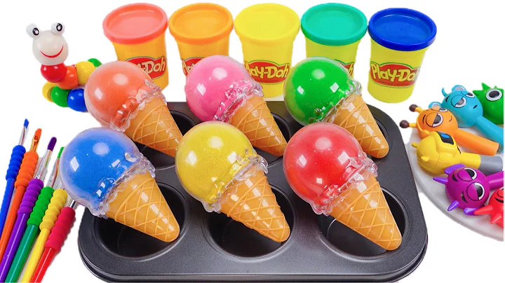 How to make Kinetic Sand Ice Cream & Cutting ASMR 🌈 Kinetic Sand ASMR thumbnail