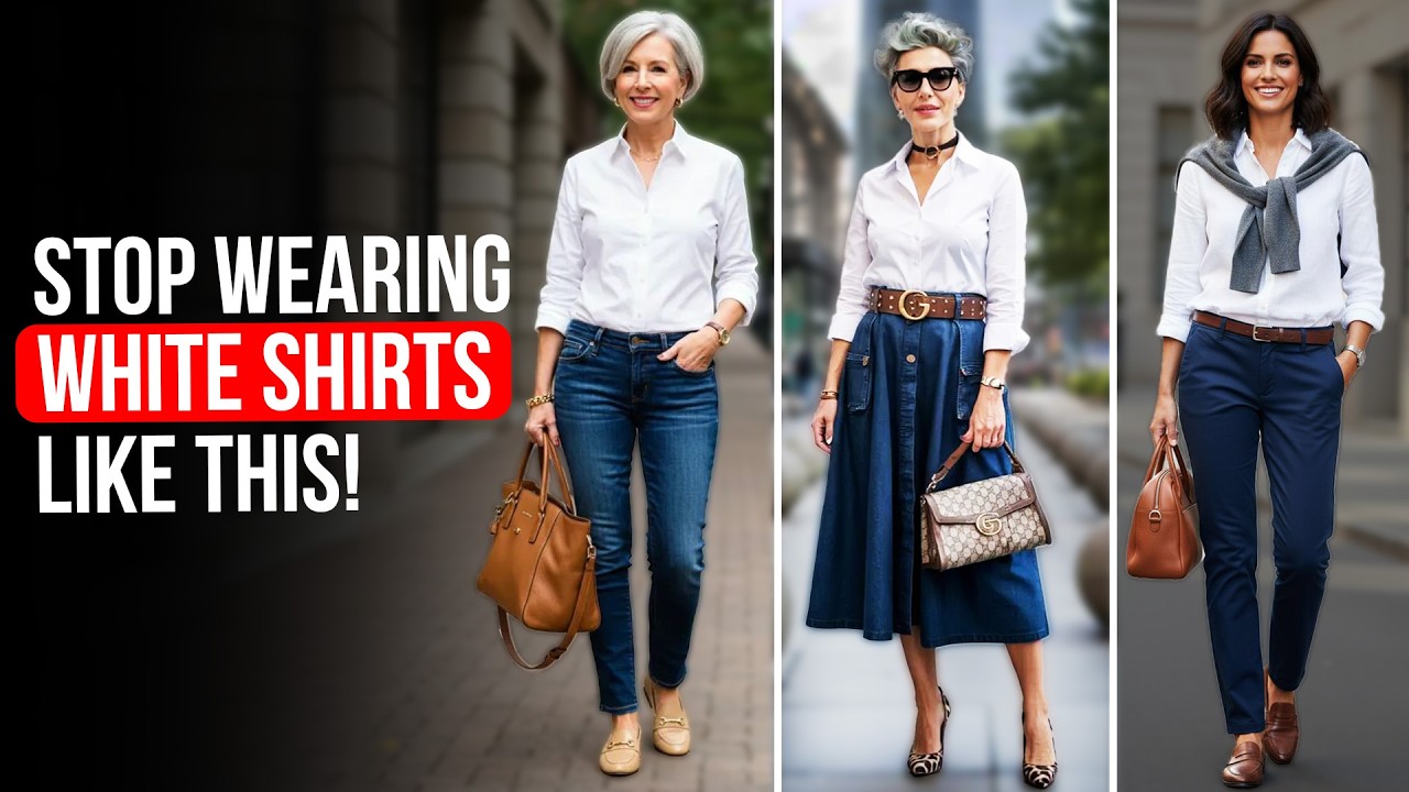 7 GENIUS White Shirt Styling Hacks to Look 10x More EXPENSIVE Over 50