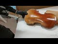 Aerogommage violon avec redblast 25 alfa