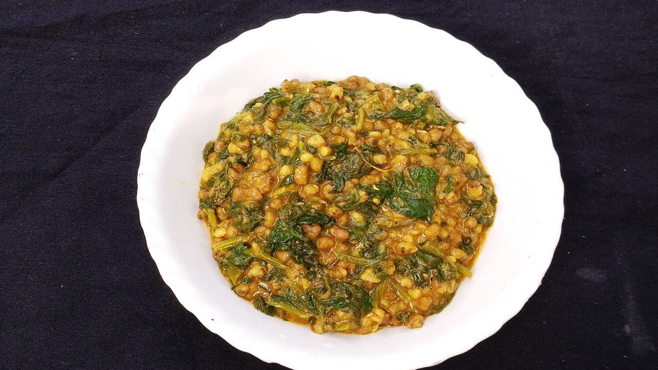 Green Moong Dal Spinach RecipeMoong Dal Palak RecipeGreen gram with spinach YouTube