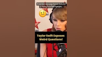 🤨Taylor Swift Reveals the Strangest Questions Ever Asked #swifties #taylorswift