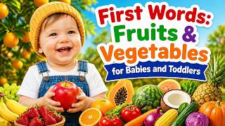 First Words: Fruits & Vegetables for Babies and Toddlers