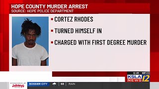 Hope murder suspect turns himself in by KSLA News 12 25 views 7 hours ago 21 seconds