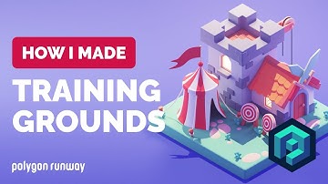 Training Grounds Game Asset in Blender 2.93 | Polygon Runway