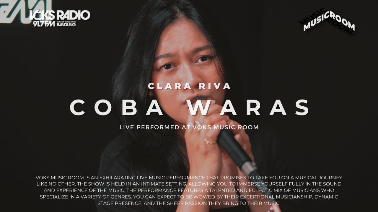 Clara Riva - Coba Waras | Live at Voks Music Room - YouTube