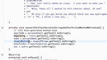 Android Application Development Tutorial - 36 - Setting up An Email Activity