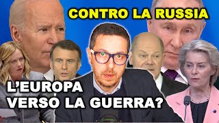 L’Europa VERSO LA GUERRA contro la RUSSIA ma non si può dire