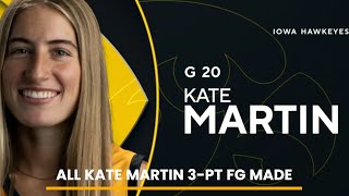 Every KATE MARTIN Three Point made in her College Carreer