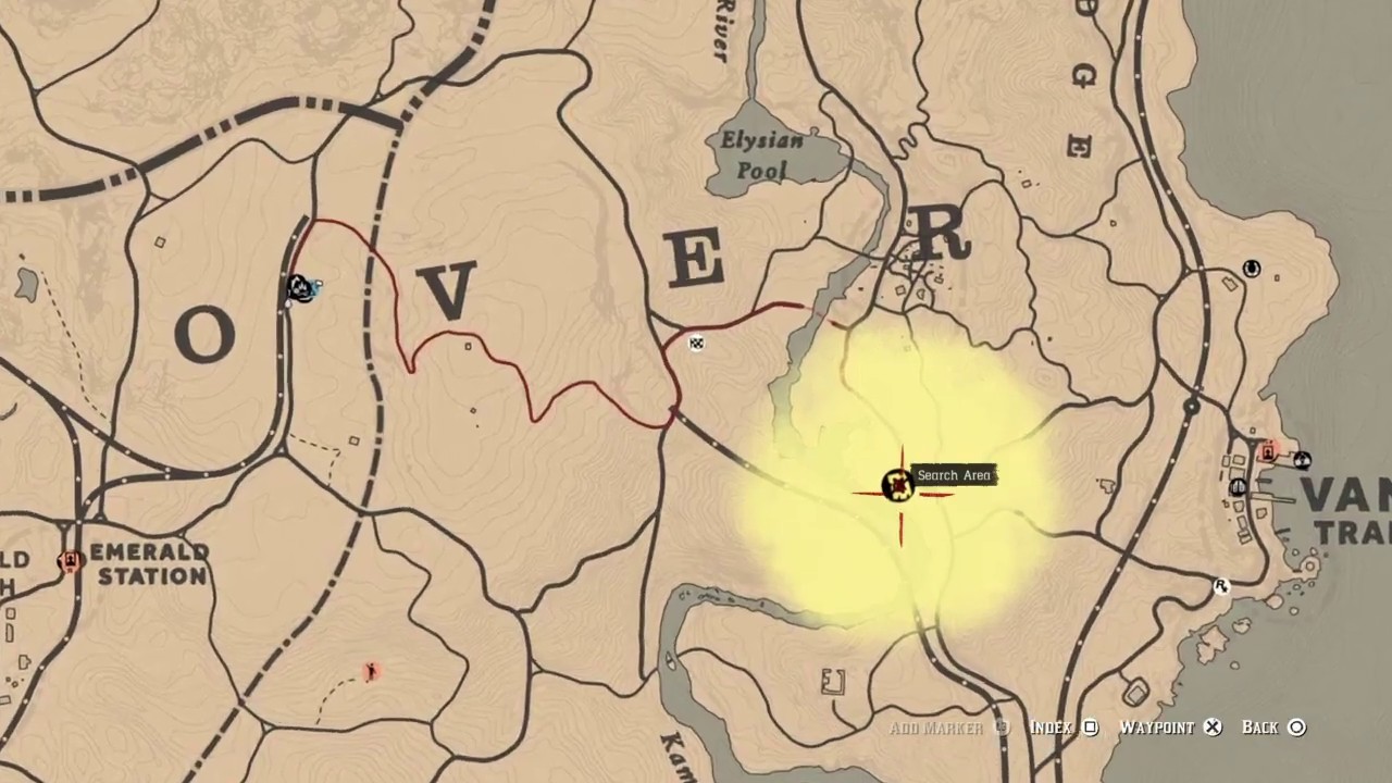 Sur Roanoke, Ubicación Mapa Del Tesoro. RED DEAD ONLINE 