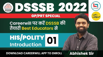 DSSSB Batch 2022 | History introduction class by Abhishek sir | Demo Class-02