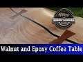 Black Walnut // Black Epoxy // Coffee Table // How to