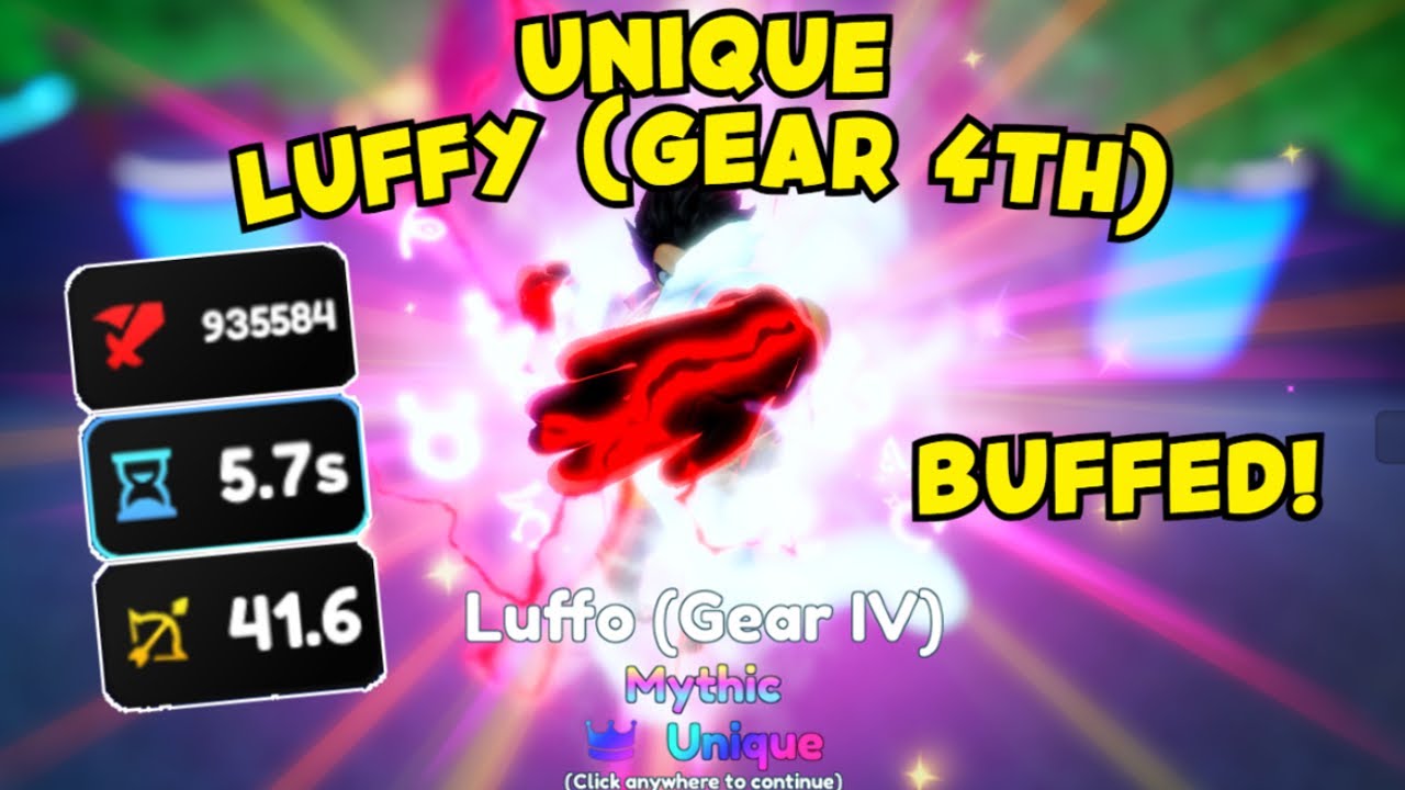 LUFFO Gear 4 Hybrid Unit in Anime Adventures Wiki Evolving and