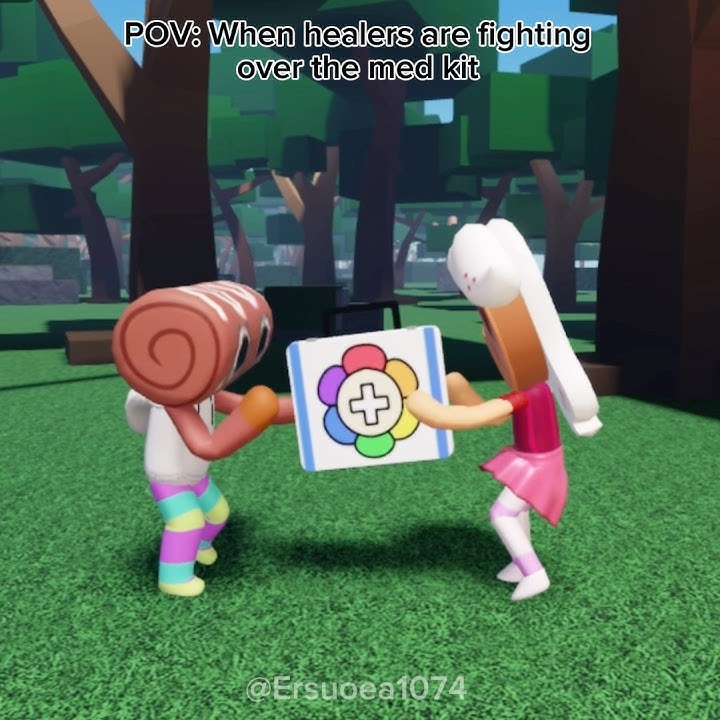 When healers are fighting over the med kit | #dandysworld #dandysworldroblox #roblox #shorts #fypシ゚