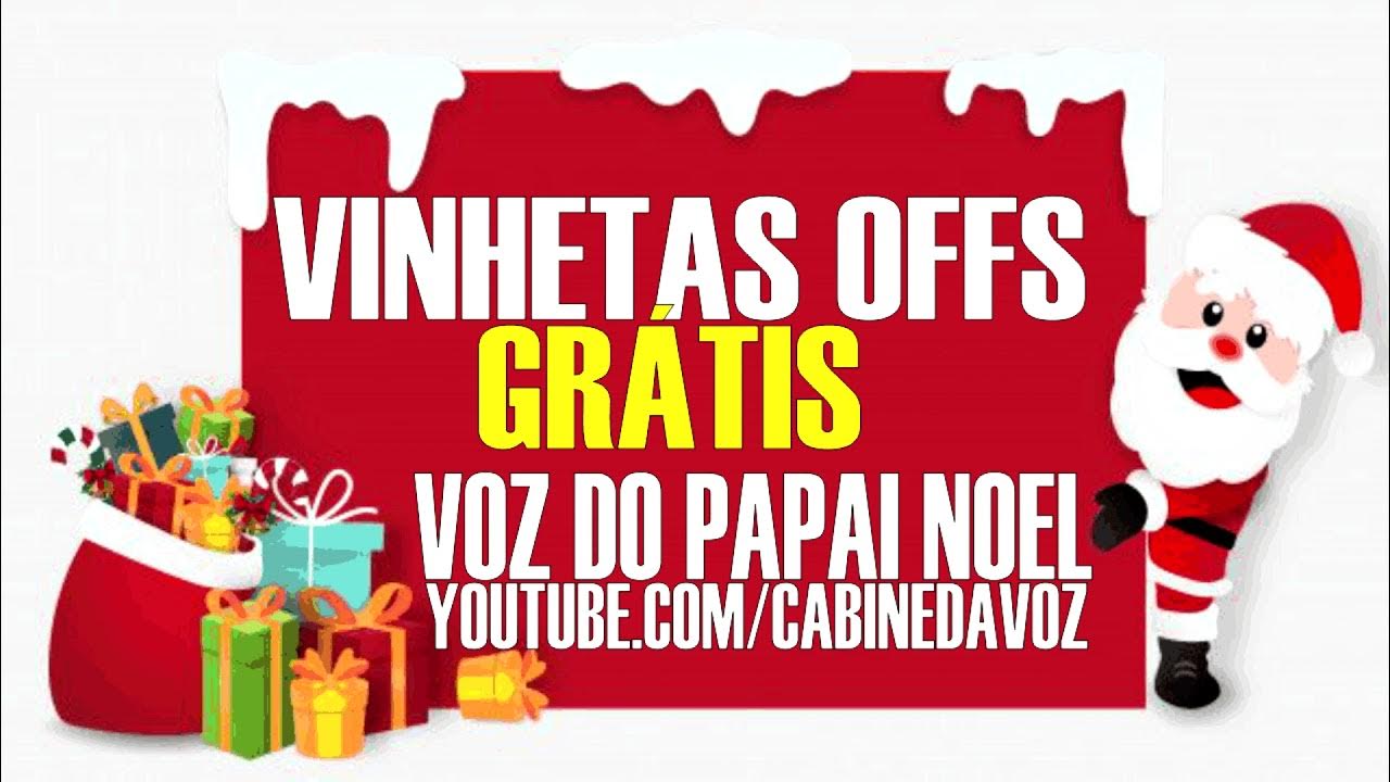 Vinhetas offs gratis de natal voz do Papai Noel grátis feliz natal hou hou  hou papai noel 