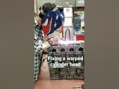 Warped Cylinder Head Fix with Tig - YouTube