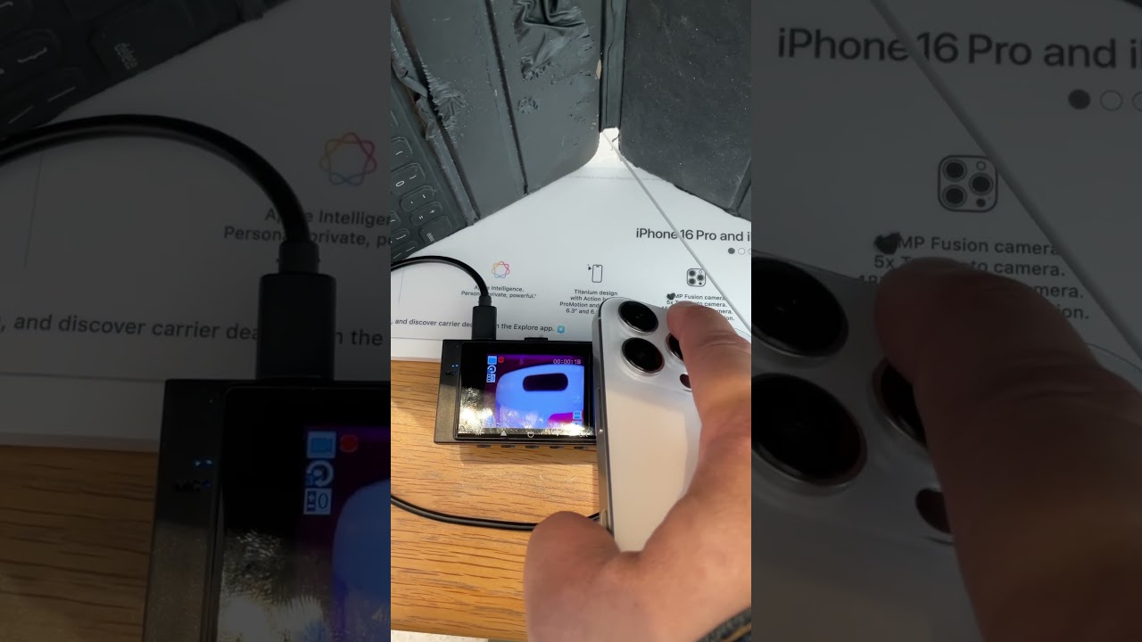 iPhone 15 pro front IR irregular flashing