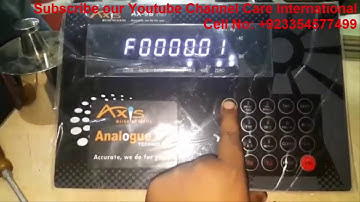 AX 9B Plus Weighing Scale Calibration | essae weighing scale calibration | Calibration