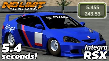 5,4 seconden Acura RSX Tune - Snelste Honda Integra Tune! Versie 2.4.212 | No Limit Drag Racing 2.0