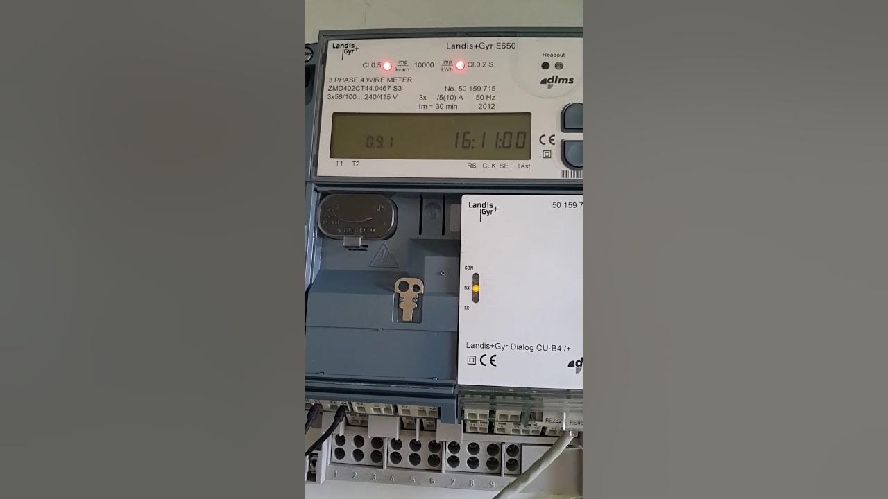 Landis & Gyr Energy Meter YouTube