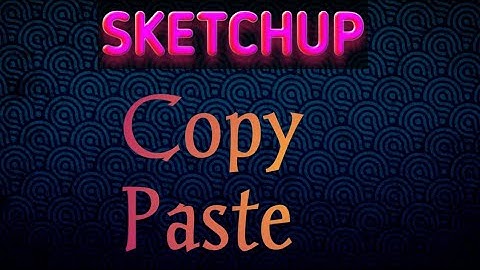 How to Copy Objects using Move tool in Sketchup | Tamil tutorials || TST