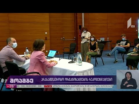 არასამთავრობო ორგანიზაციების რეკომენდაციები