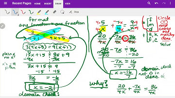 Algebra 2:  7.5 big ideas solving rational equations