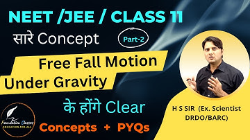 Kinematics - PYQ 5 | Motion under gravity | Free fall motion | Physics By H S sir
