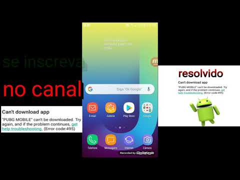 Como resolver o erro 495 da Play Store!!!!