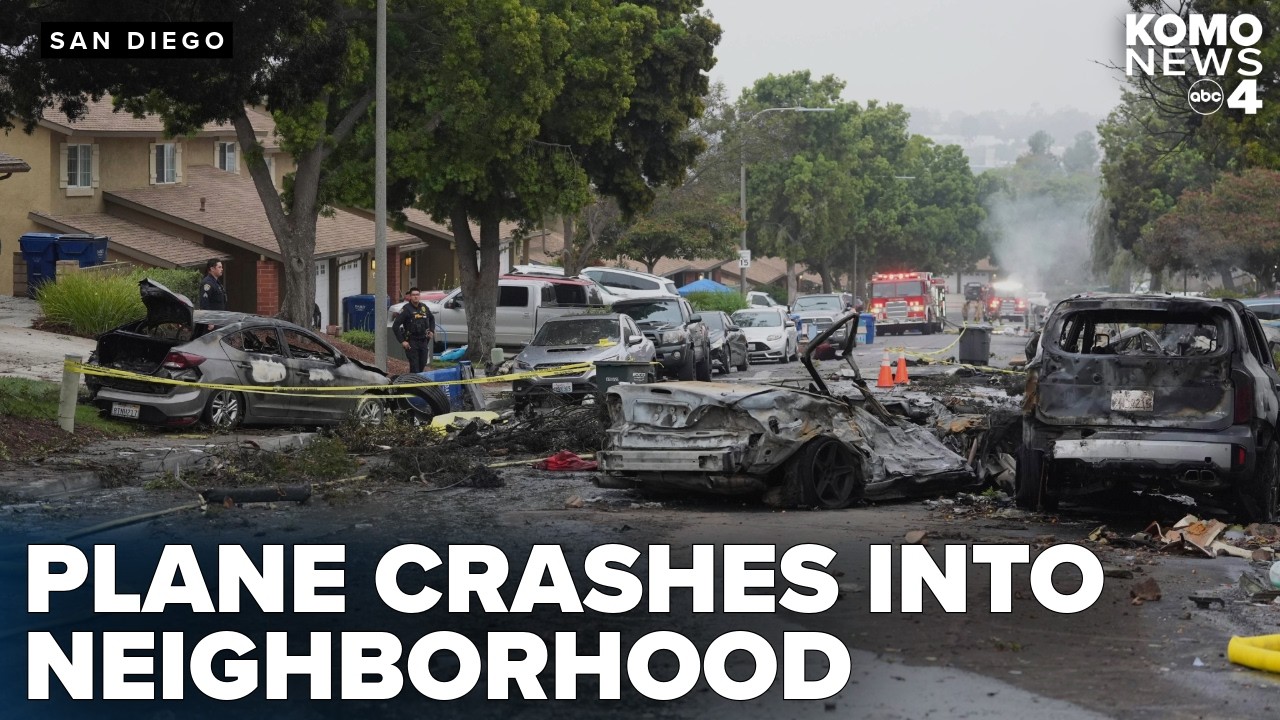 Private plane crash leaves multiple dead and neighborhood fires in San ...