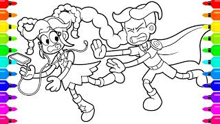 RORY SAVES LILY LOVEBRAIDS?! Poppy Playtime Chapter 6 Coloring Pages