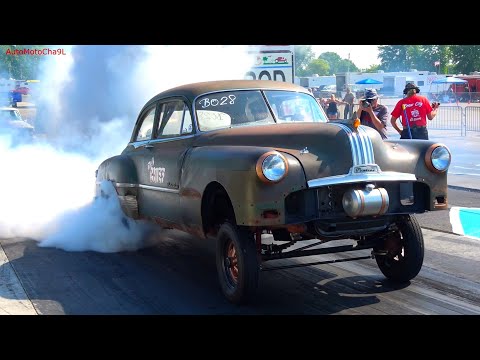 Old Cars Racing Through Time Journey Back to the Golden Age of Gassers
