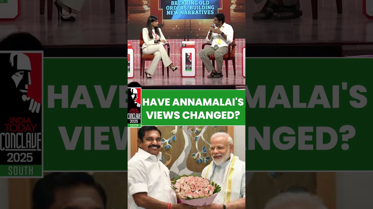 K Annamalai Supports BJP AIADMK Tie Up For 2026 At India Today Conclave South Indiapolitics