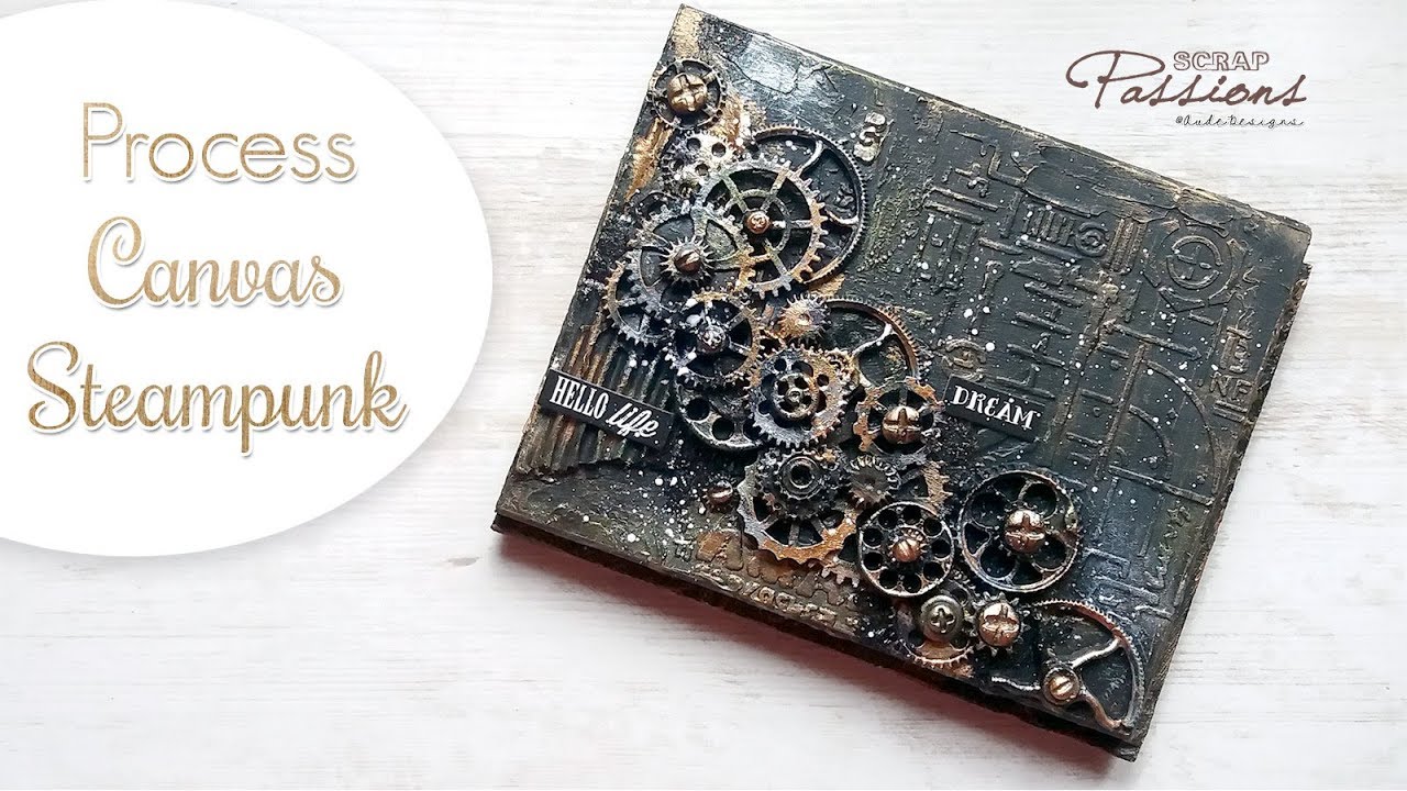 [Process] Canvas steampunk - YouTube