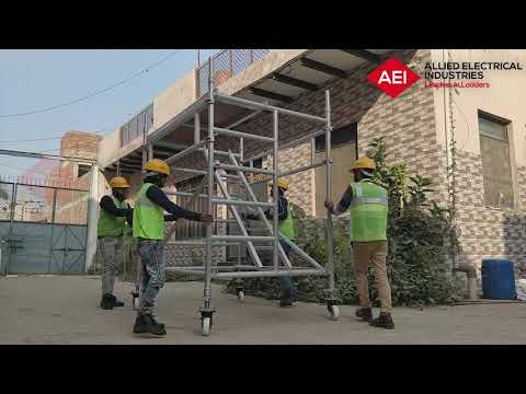 Assembly Of Scaffolding By AEI Ladders | Step By Step