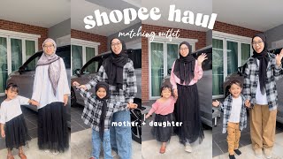 shopee haul | matching outfit mother daughter 🫶🏻✨