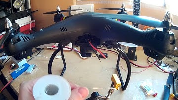 Syma X8C 2200mah Turnigy battery Setup upgrade