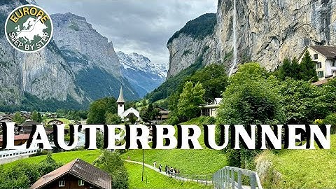 🇨🇭Lauterbrunnen, Switzerland - 🏆 The Most Beautiful Villages in the World 🌅 4K HDR Walking Tour