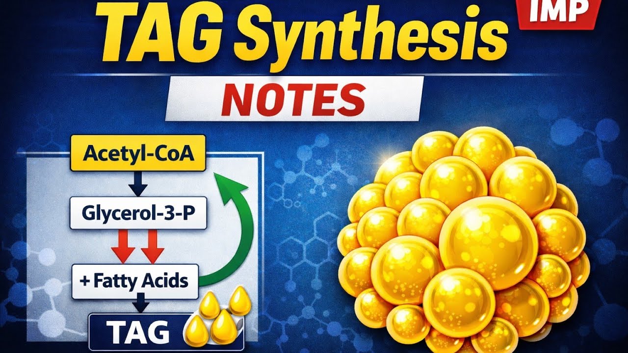 TAG synthesis and storage biochemistry #biochemistry #lipidmetabolism 