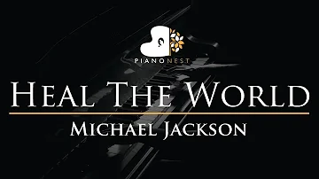 Michael Jackson - Heal The World - Piano Karaoke Instrumental Cover with Lyrics