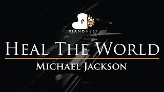 Michael Jackson - Heal The World - Piano Karaoke Instrumental Cover with Lyrics screenshot 5