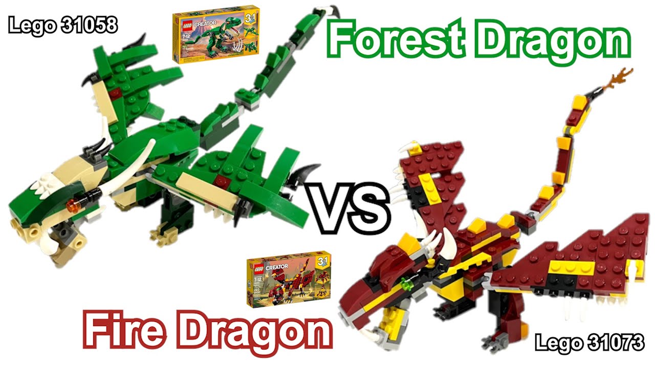 LEGO MOC Quick View / LEGO Creator 31058 - Forest Dragon VS 31073