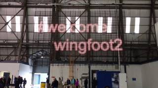Wingfoot Two Night Sign Demonstration at Christening Ceremony