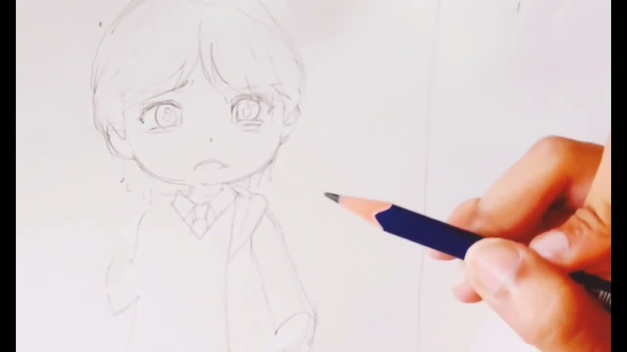 How to draw Ron Weasley from Harry Potter | chibi drawing tutorial | easy pencil art for beginners