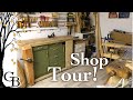 2019 tour of my hand tool woodworking shop (off the power grid)