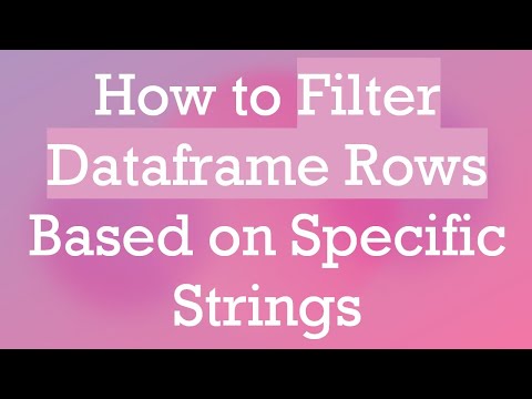 How to Filter