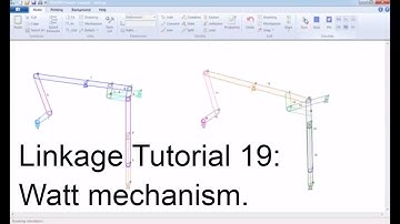 Linkage Tutorial 19| watt mechanism | mô phỏng cơ chế máy | vui ven toan